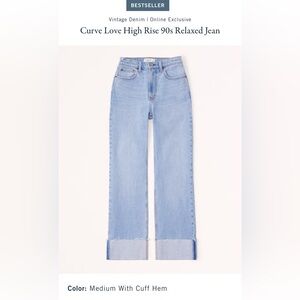 Curve Love High Rise 90s Relaxed Jean